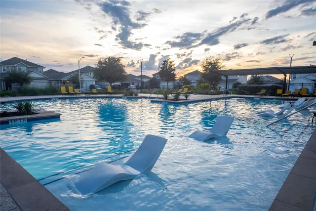 a view of a lake with houses