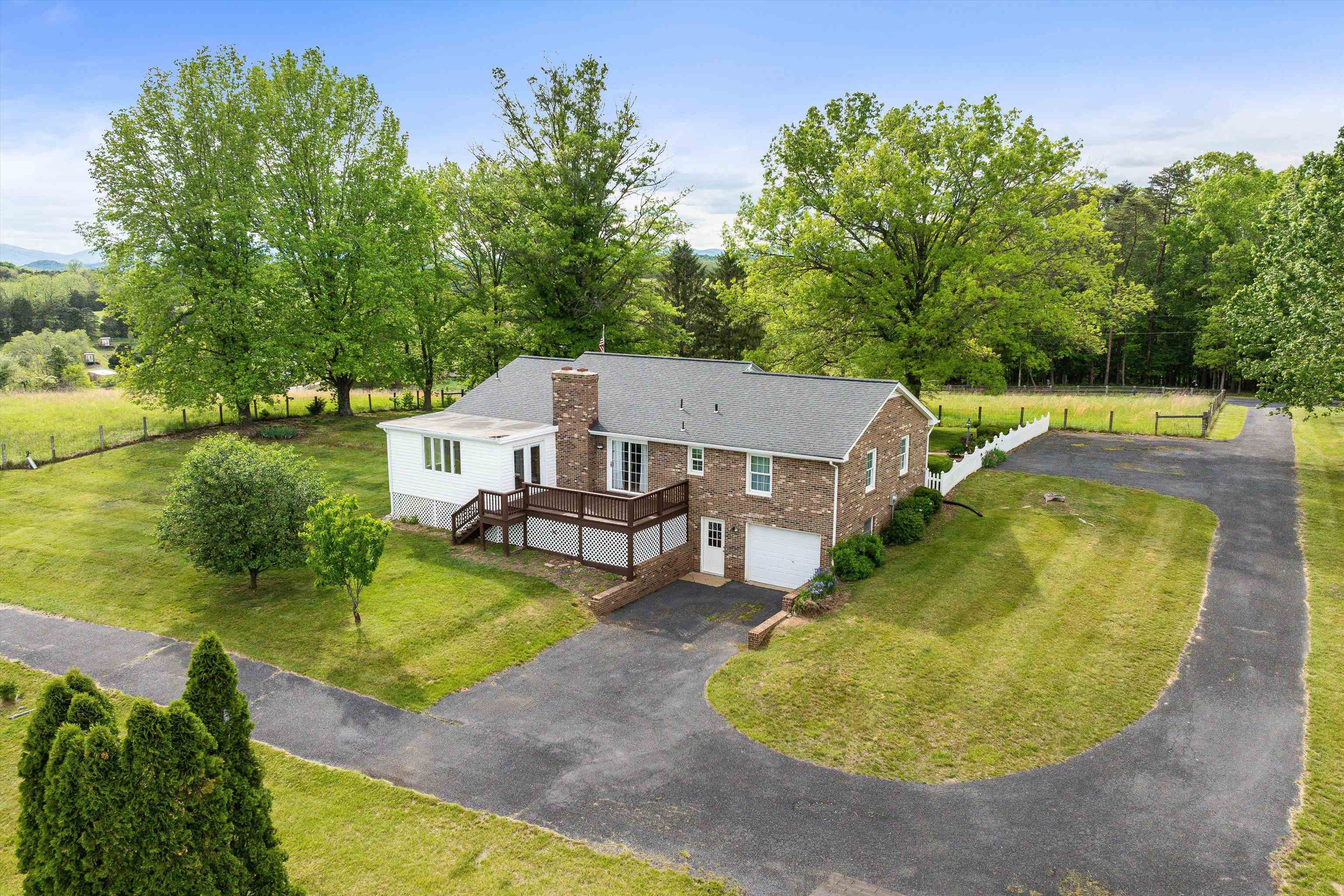 816 Todd Road Mount Sidney, VA 24467 - Photo 54 of 66 an aerial view of a house with swimming pool and big yard