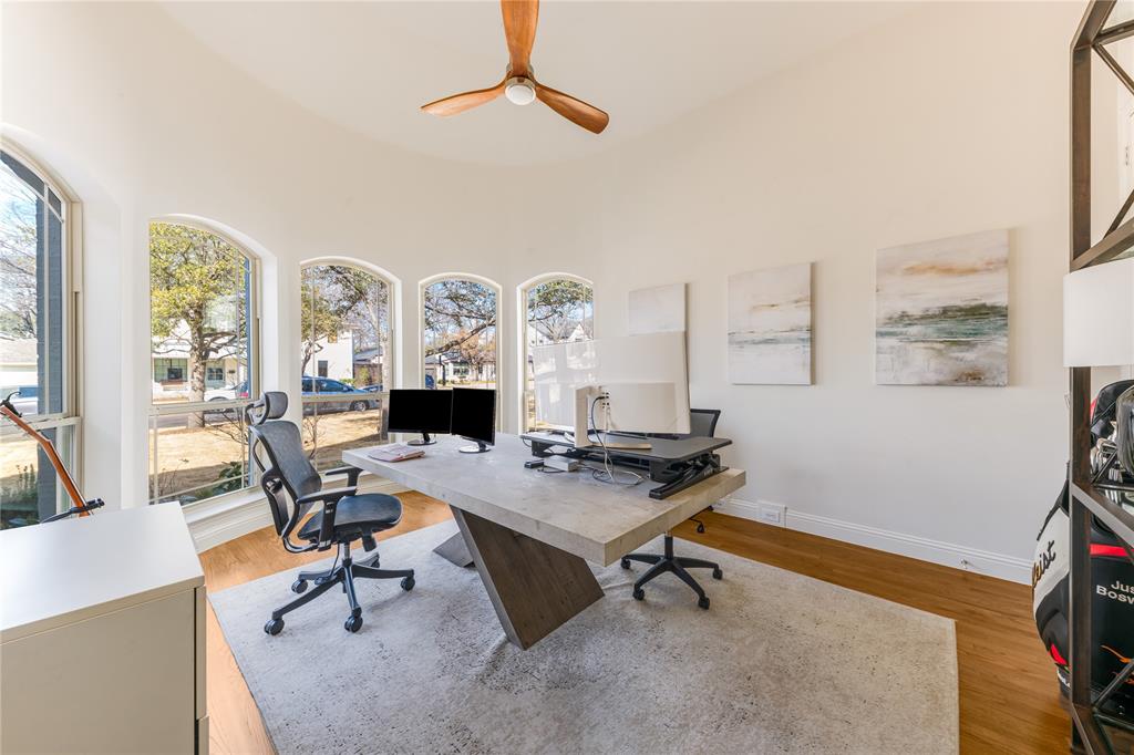 3914 Dunhaven Road Dallas, TX 75220 - Photo 6 of 21 a view of a workspace with furniture and a window