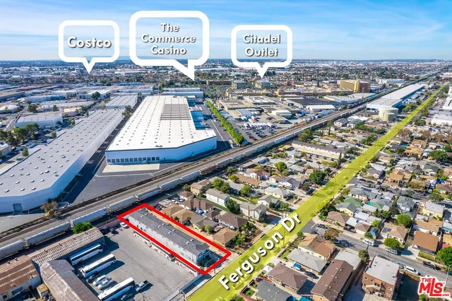 an aerial view of a city