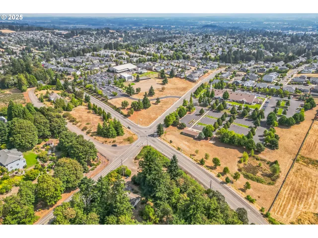 an aerial view of residential building and lake view