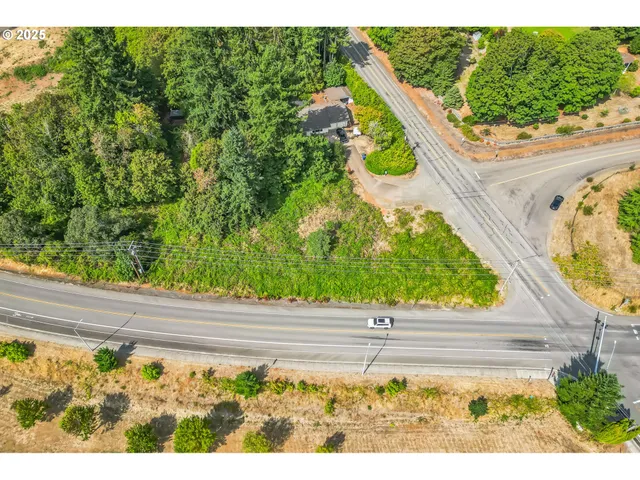 a view of a garden from a balcony