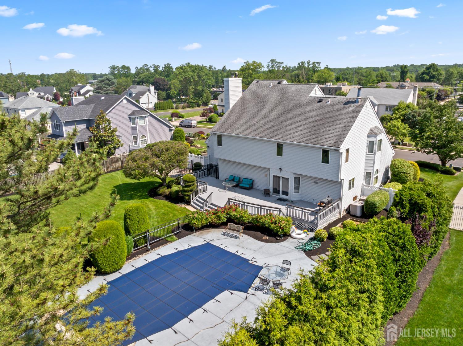 6 Allison Court Edison, NJ 08820 - Photo 42 of 53 an aerial view of a house with a garden