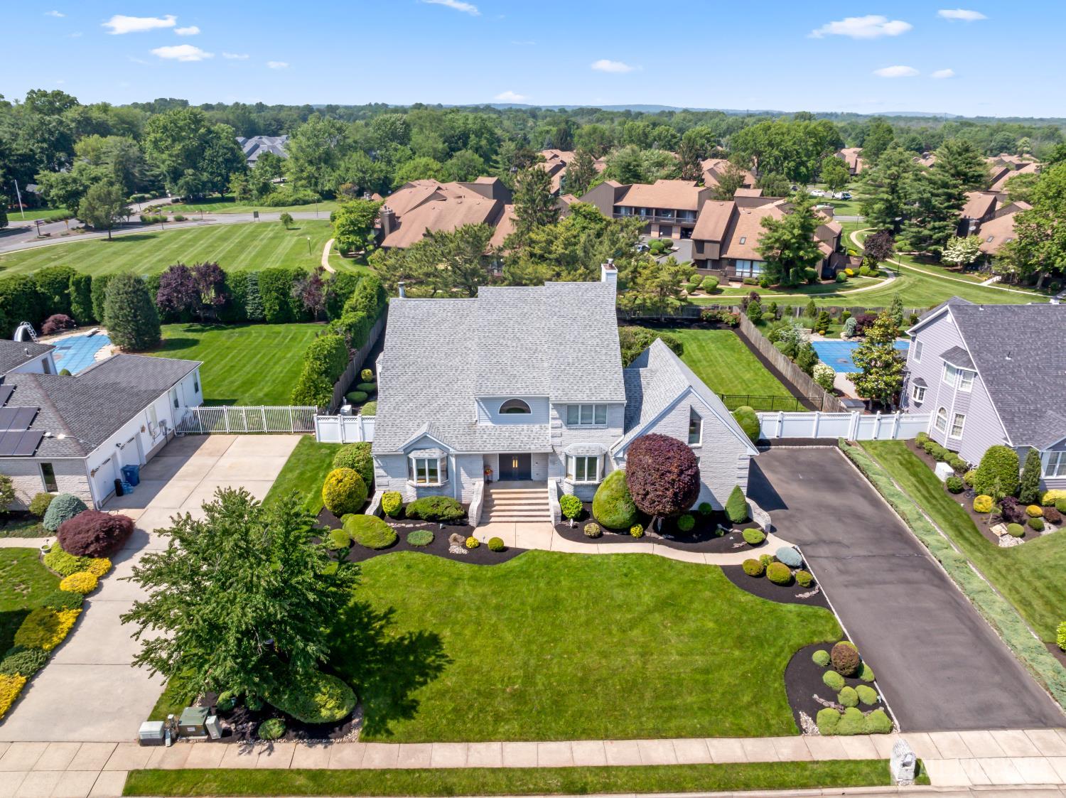 6 Allison Court Edison, NJ 08820 - Photo 47 of 53 an aerial view of multiple houses with a yard
