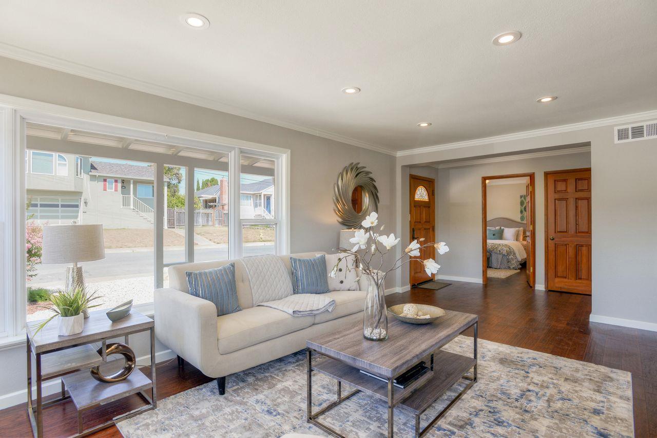15 Robert Place Millbrae, CA 94030 - Photo 6 of 30 a living room with furniture and wooden floor