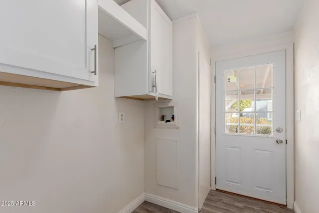 a view of an empty room