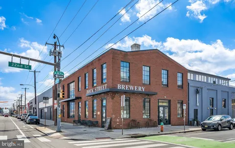 a front view of a building