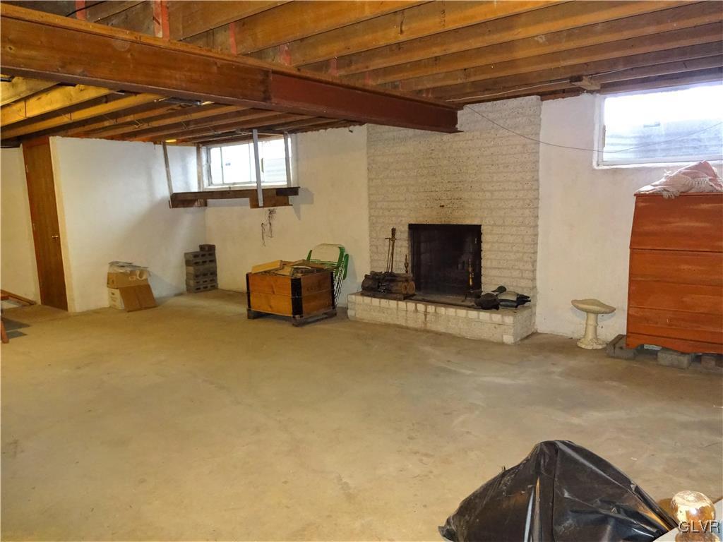 200 Bangor Junction Road Bangor, PA 18013 - Photo 39 of 48 Partially finished basement has a fireplace!