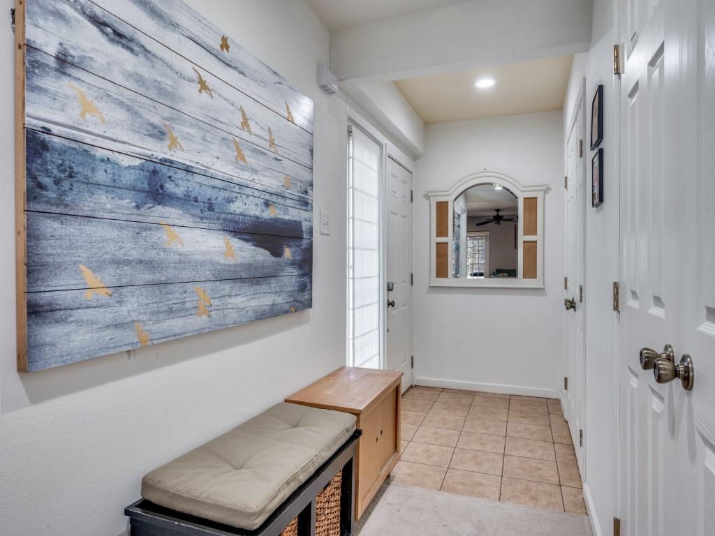 9835 Estate Lane Dallas, TX 75238 - Photo 4 of 25 Doorway with tile patterned floors and recessed lighting