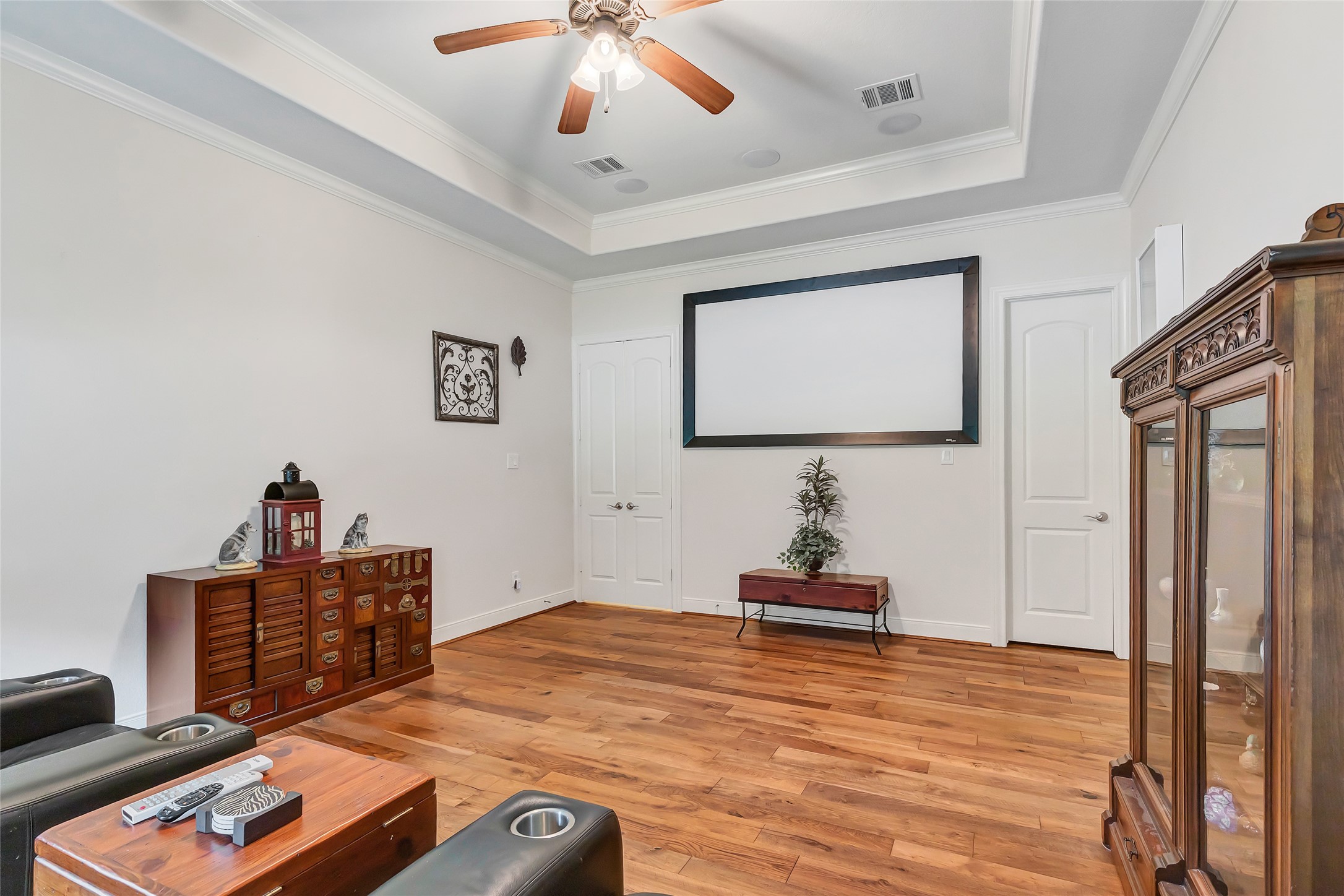 229 Sundog Road Huntsville, TX 77340 - Photo 24 of 50 The game room is currently used as a media room