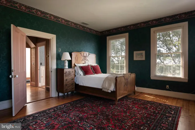 a view of a garden with an outdoor space