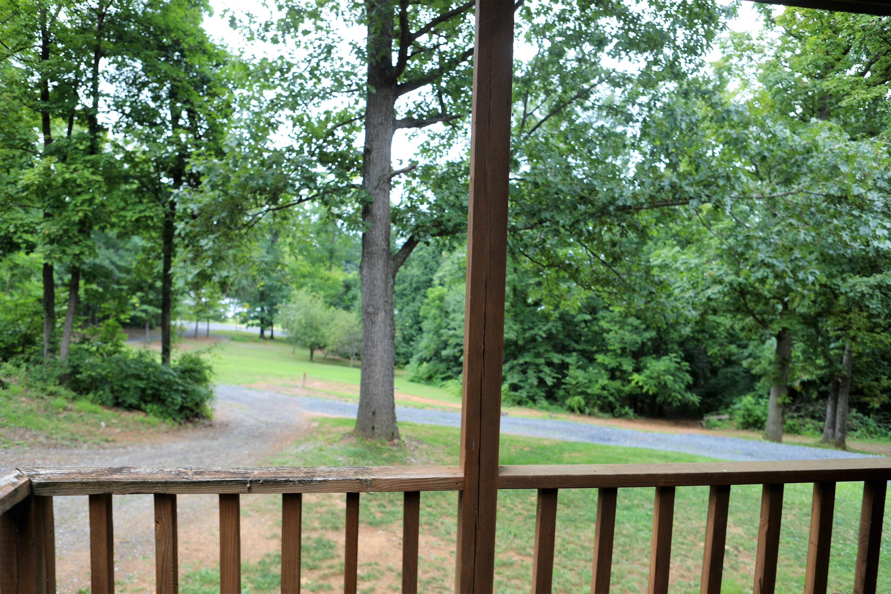 573 Round Hill School Road Fort Defiance, VA 24437 - Photo 3 of 65 a view of a forest from a balcony