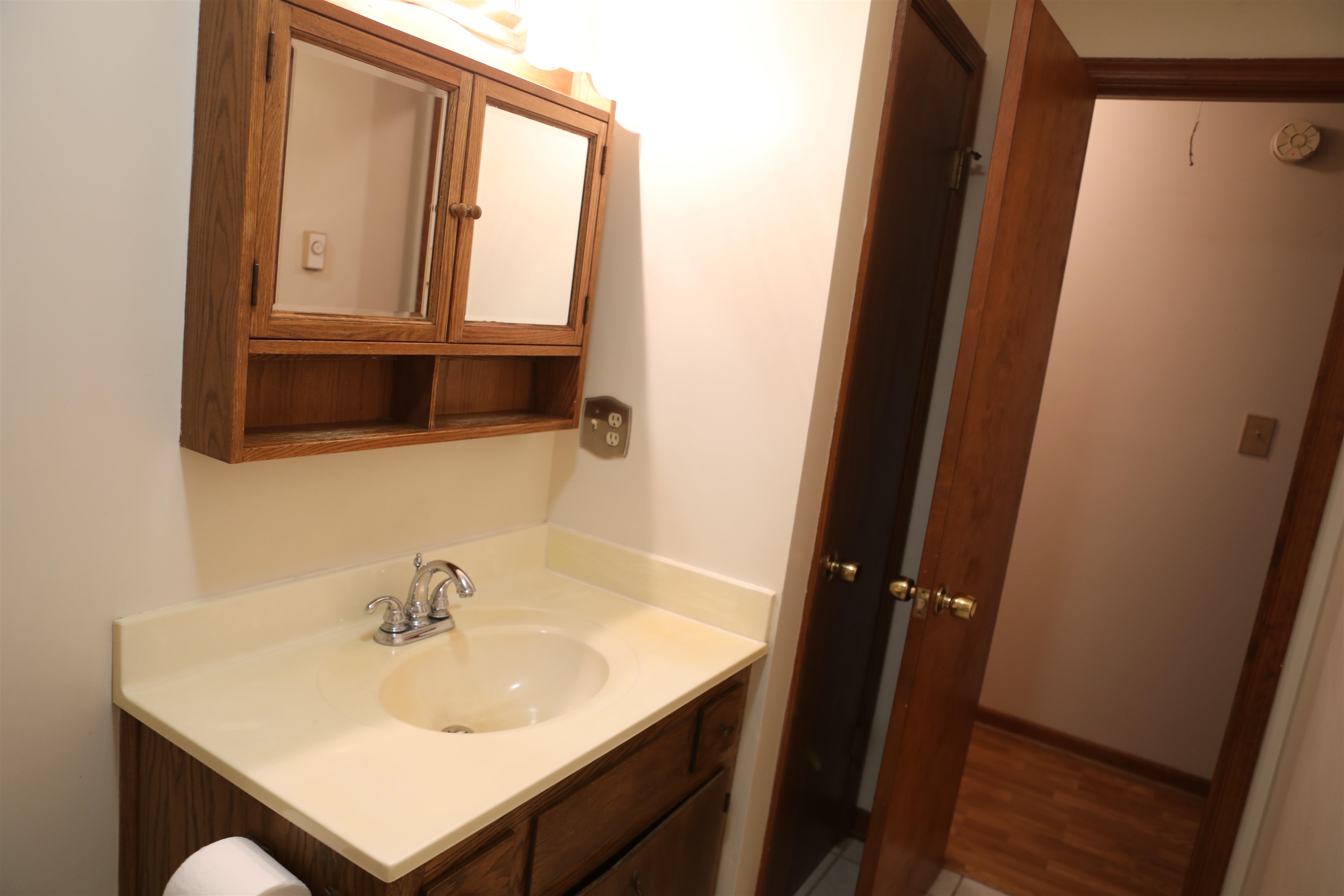 573 Round Hill School Road Fort Defiance, VA 24437 - Photo 63 of 65 a bathroom with a sink and a mirror