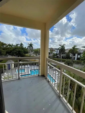 a view of balcony with city view