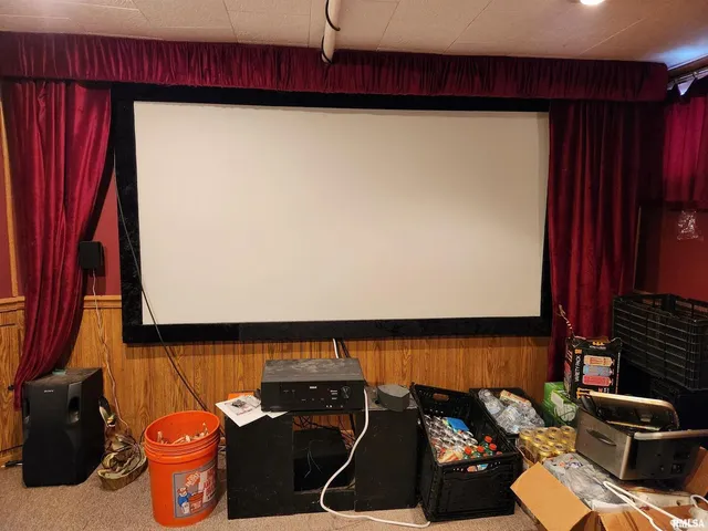 a room with furniture