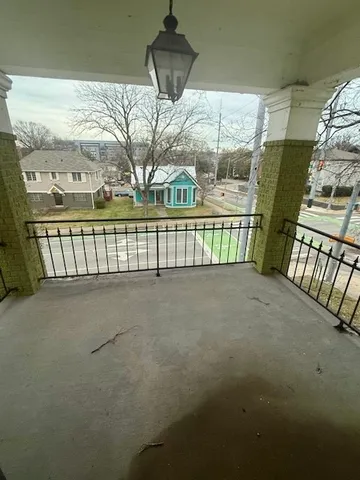 a view of a porch