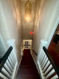 a view of a staircase