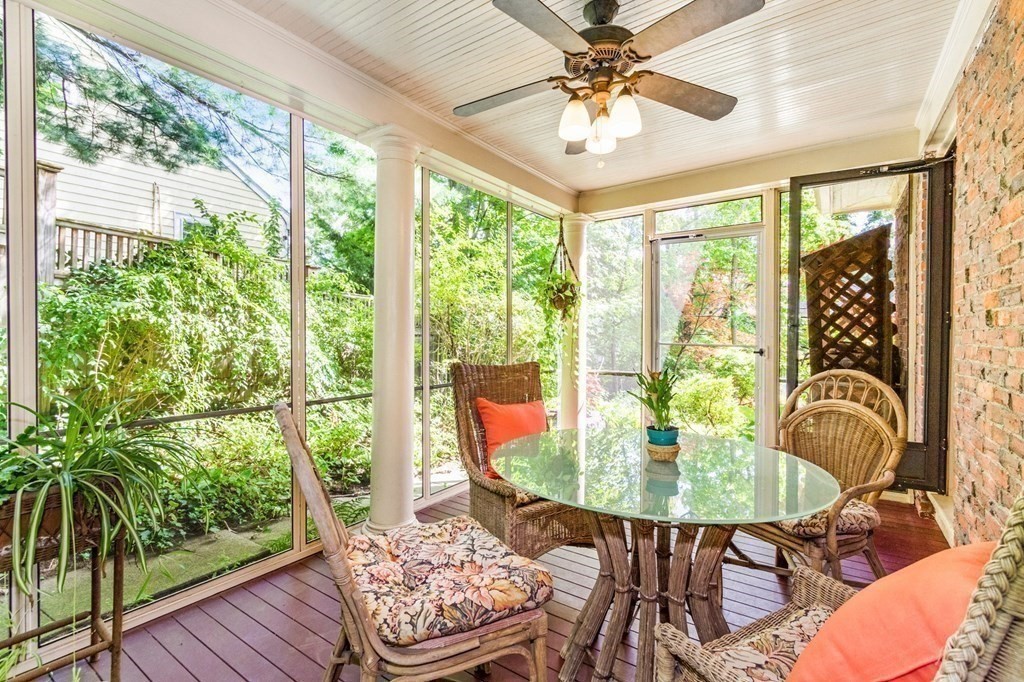 27 Whitney Road Newton, MA 02460 - Photo 11 of 32 a view of a dining room with furniture window and outside view