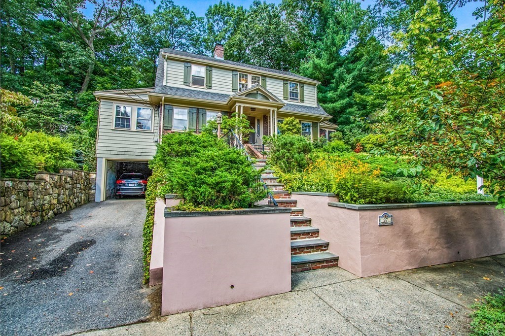 27 Whitney Road Newton, MA 02460 - Photo 2 of 32 front view of a house with a yard