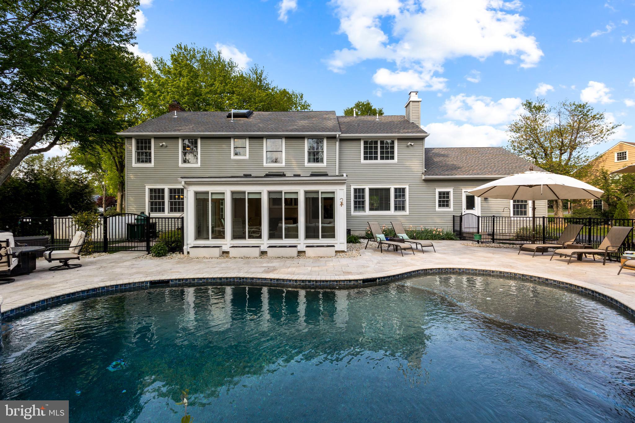 140 Ramblewood Road Moorestown, NJ 08057 - Photo 52 of 64 Back of House Pool