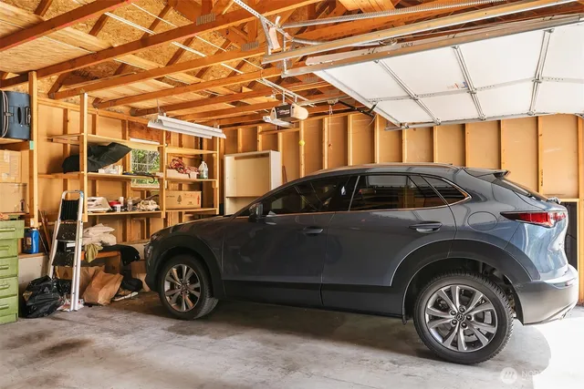 a car parked in front of a building