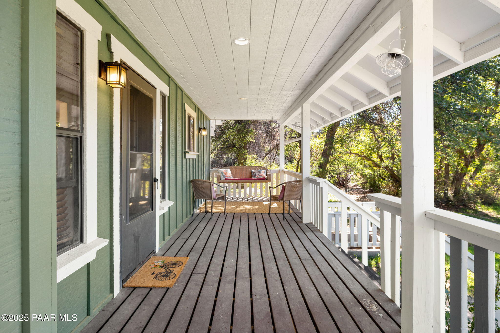 17441 West Fair Oaks Road Prescott, AZ 86305 - Photo 15 of 47 a view of a balcony with wooden floor