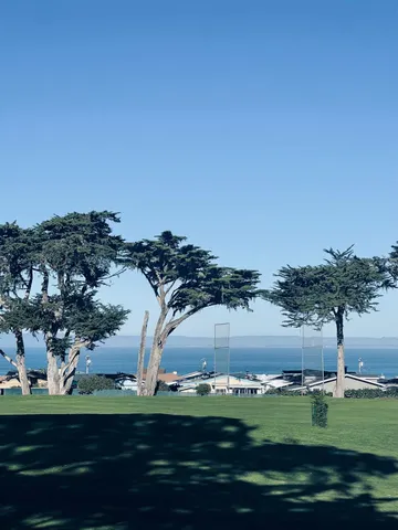 a view of a town with an ocean