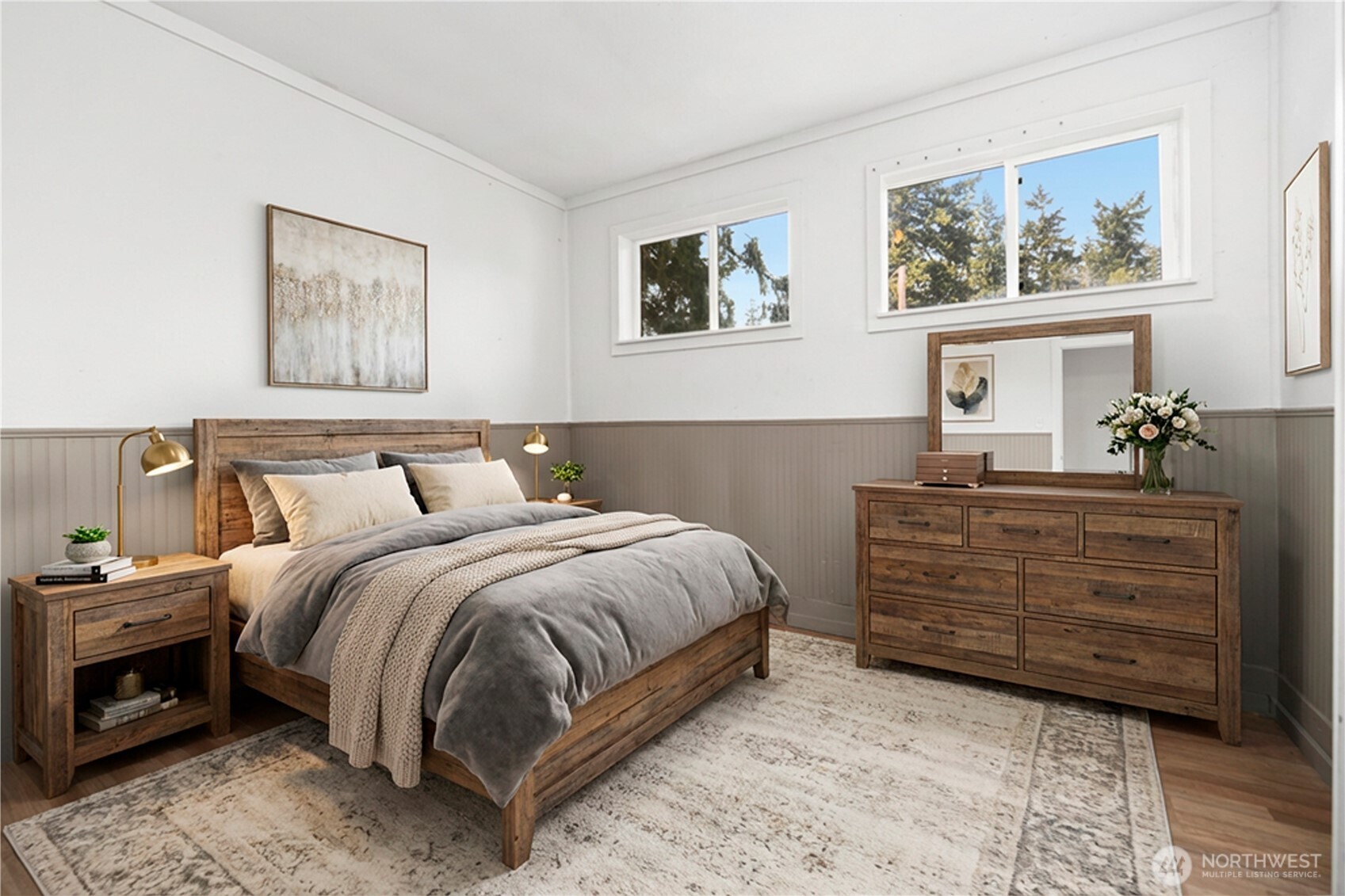 251 Arden Street Port Hadlock, WA 98339 - Photo 11 of 20 a bedroom with a bed and a cabinet