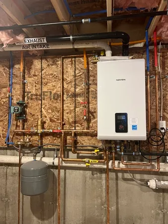 a view of a swimming pool with outdoor seating