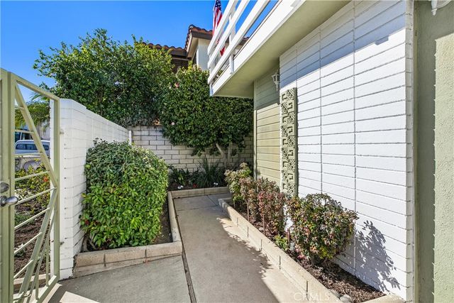 a view of a backyard with plants