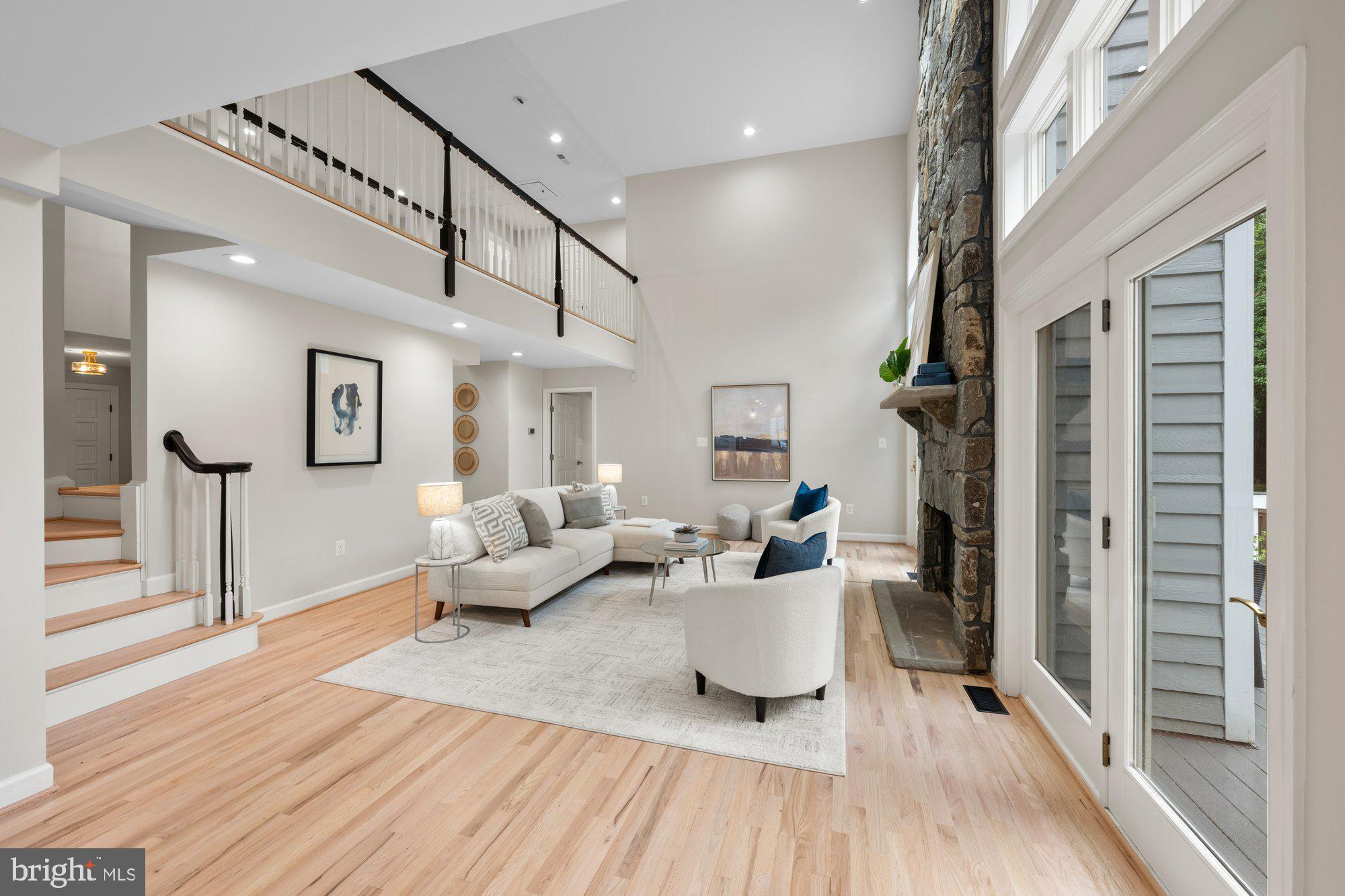6856 St Albans Road McLean, VA 22101 - Photo 13 of 45 a living room with furniture and a wooden floor