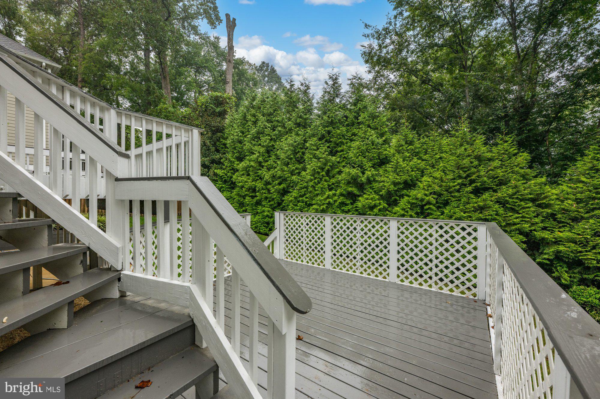 6856 St Albans Road McLean, VA 22101 - Photo 41 of 45 a view of balcony with wooden floor and fence