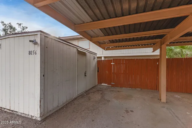 a view of an empty room