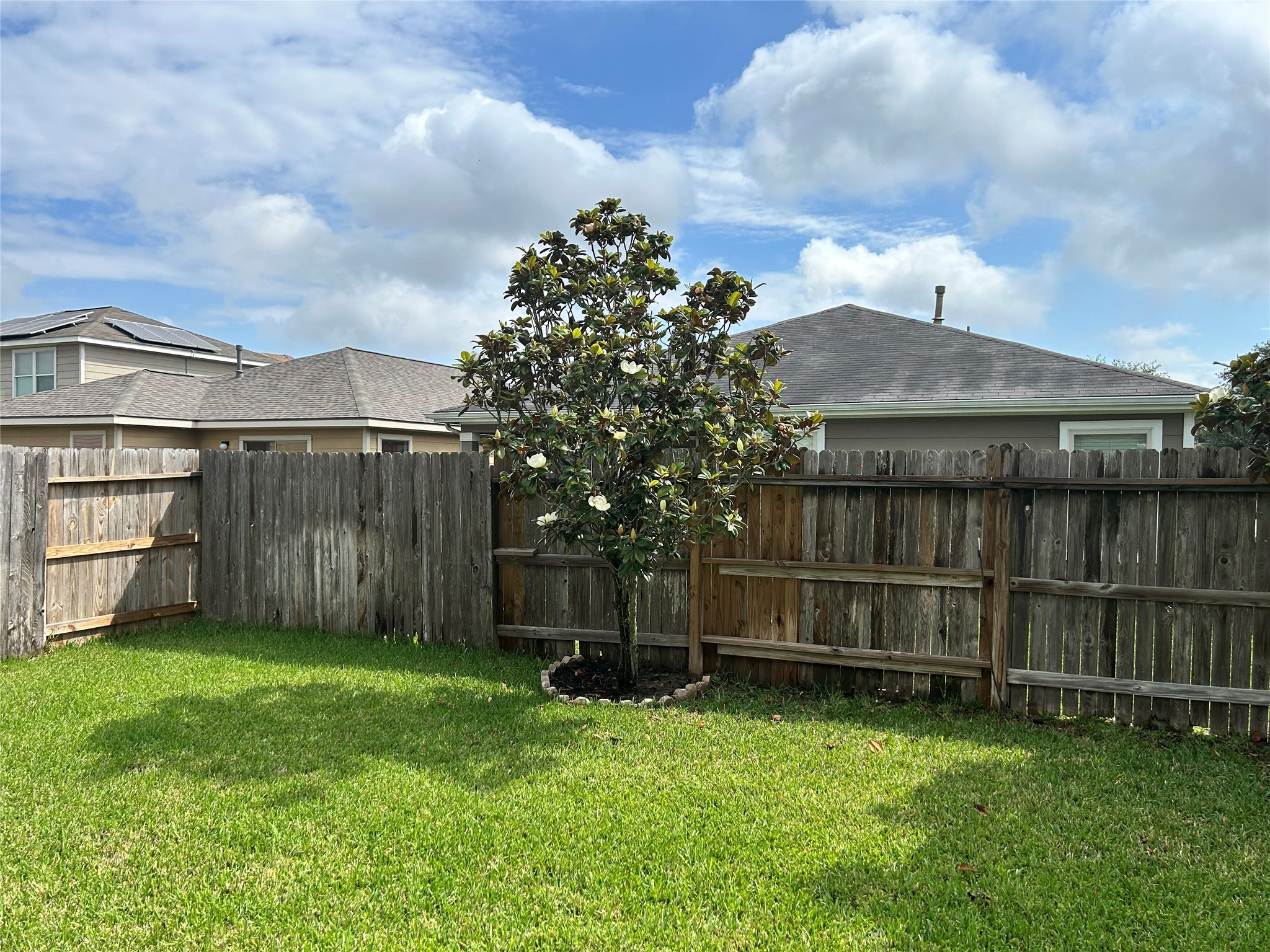 29314 Legends Bluff Drive Spring, TX 77386 - Photo 30 of 31 a backyard of a house with lots of green space