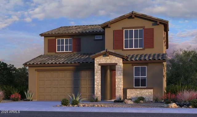 a front view of a house