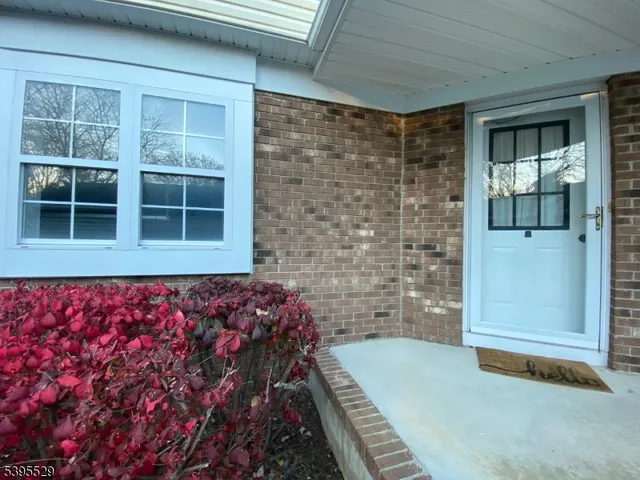 a view of front door of house