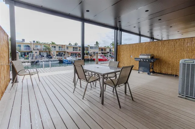 a outdoor space with seating