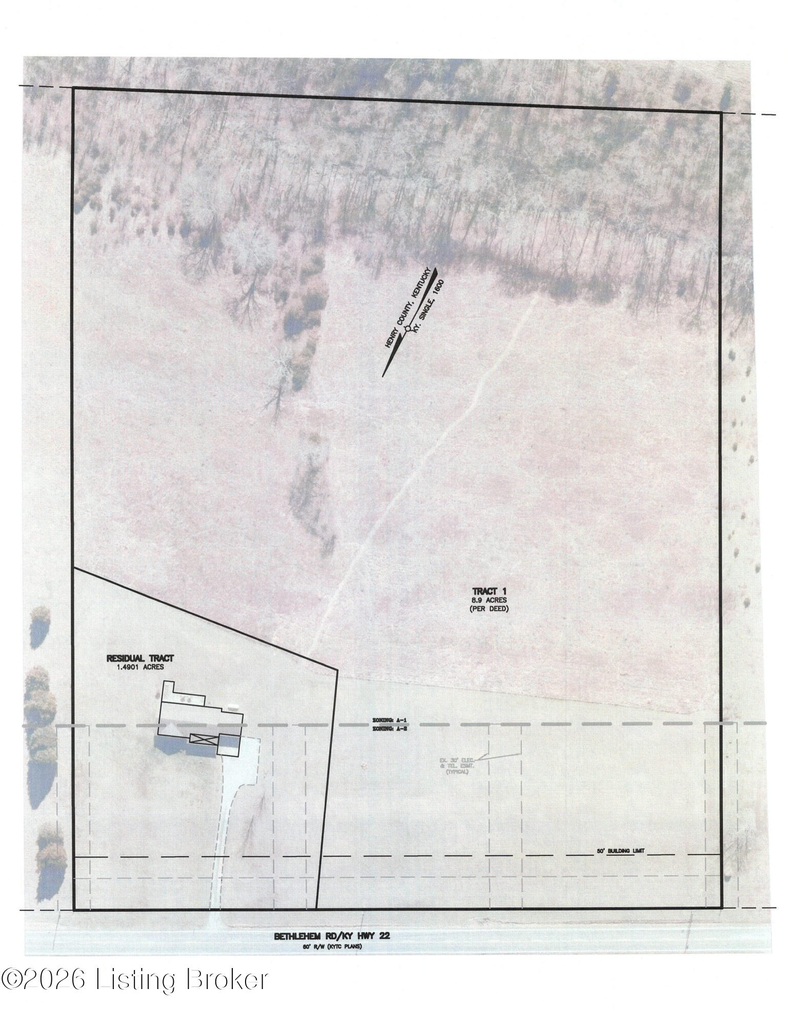 10401 Bethlehem Road Bethlehem, KY 40007 - Photo 2 of 8 Aerial overlay photo