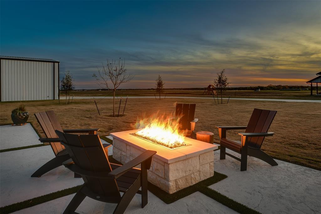 470 Forreston Road Waxahachie, TX 75165 - Photo 14 of 38 View of patio / terrace featuring a fire pit