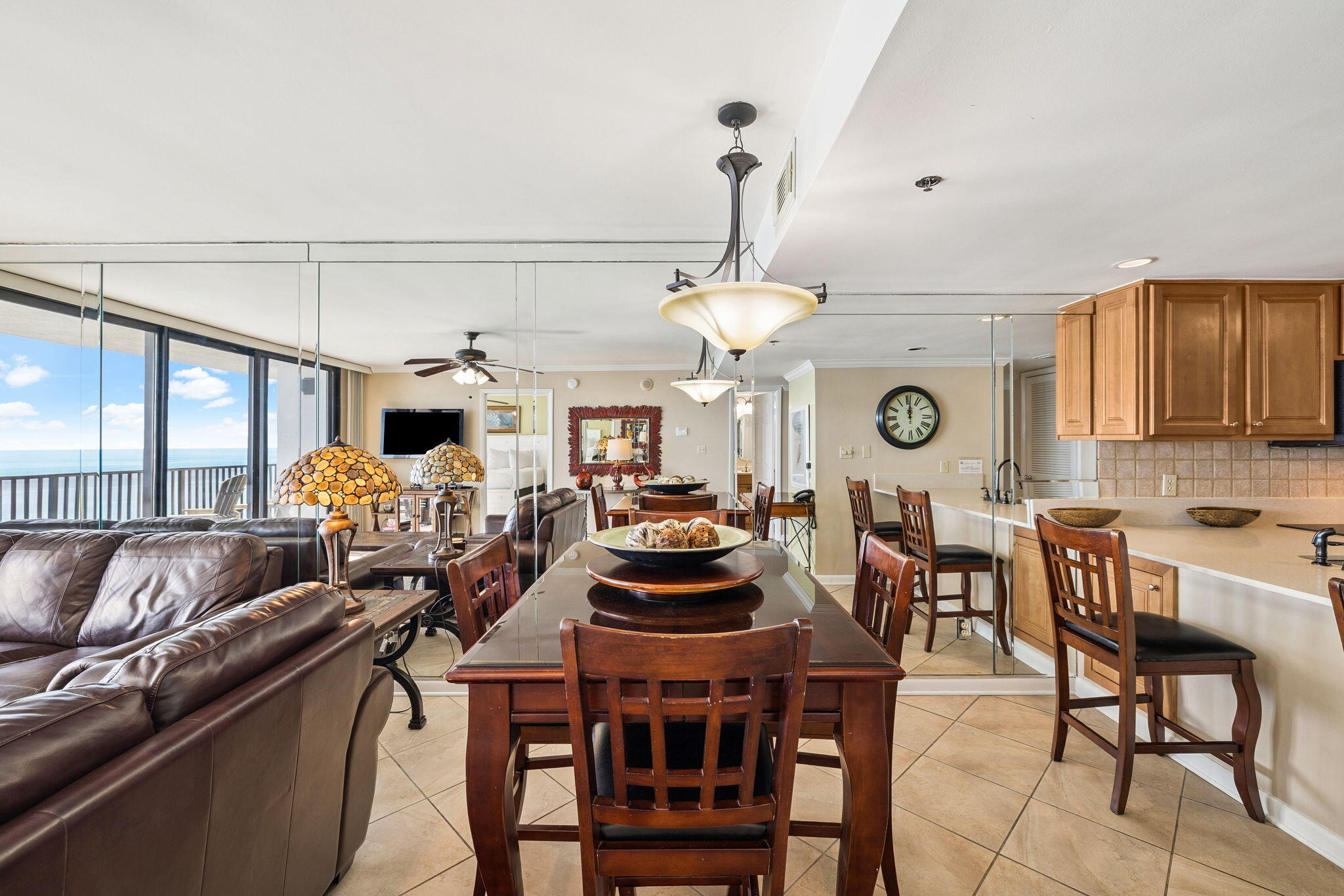 4100 East County Highway 30A, Unit 1606 Santa Rosa Beach, FL 32459 - Photo 11 of 34 a view of a dining room with furniture window and outside view