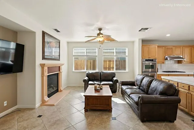 a very nice looking room with a large window