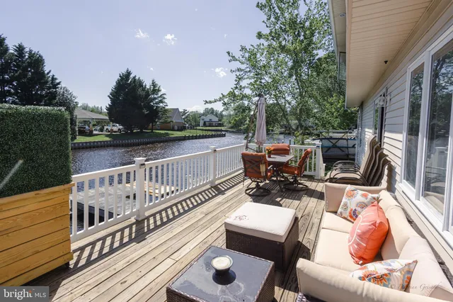 a view of balcony with furniture