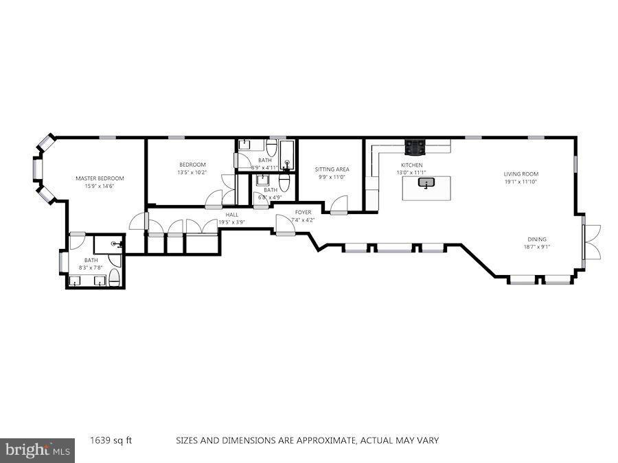 1310 Q Street Northwest, Unit 4 Washington, DC 20009 - Photo 12 of 16 a picture of a floor plan