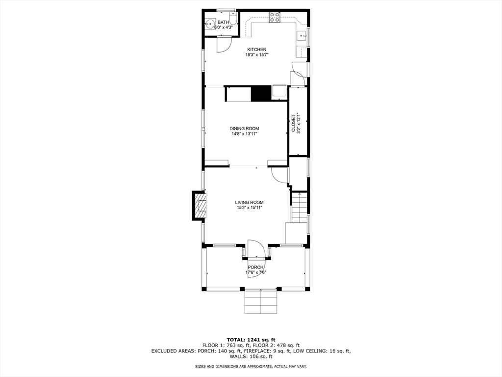 89 1/2 Walnut Street Clinton, MA 01510 - Photo 35 of 36 a picture of a bathroom with a shower