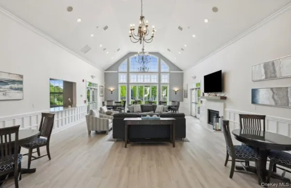a room with furniture and windows