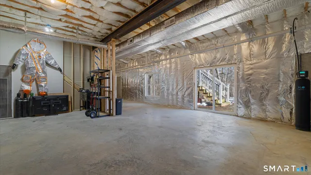 a view of a storage in a room