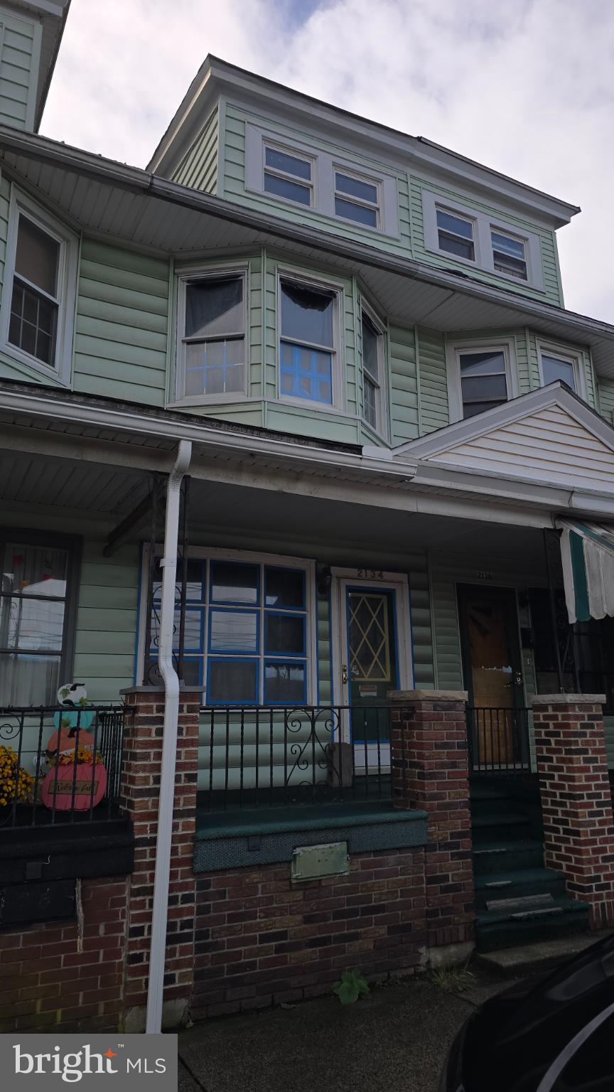 a front view of a house