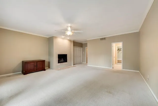 a view of a livingroom with a fireplace