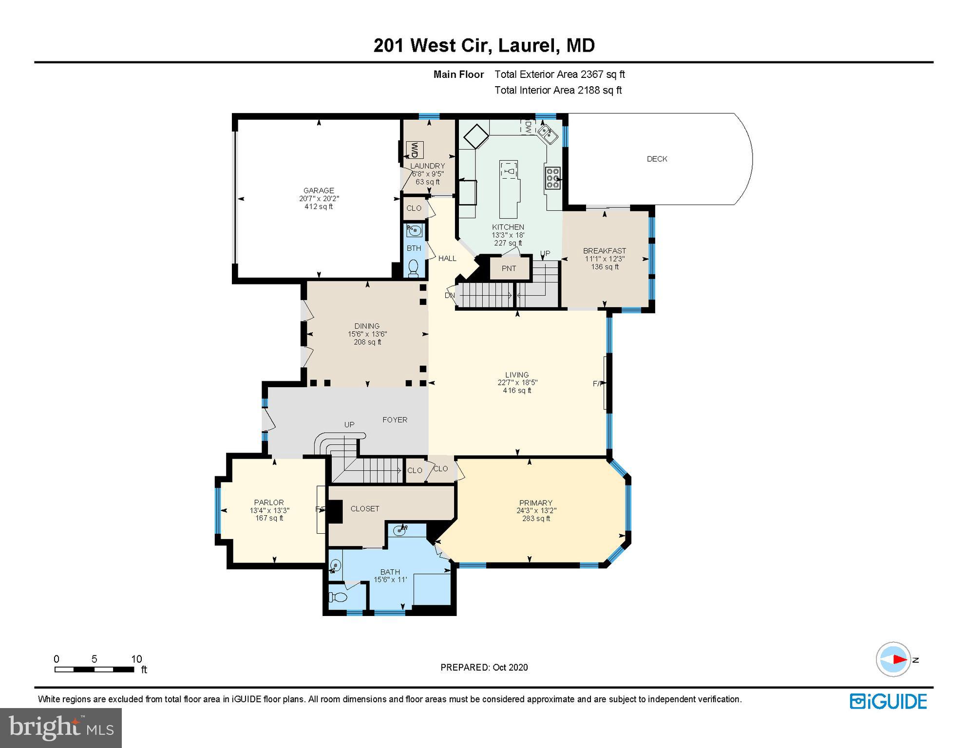 201 West Circle Laurel, MD 20707 - Photo 60 of 62 Floor Plan: Main Level