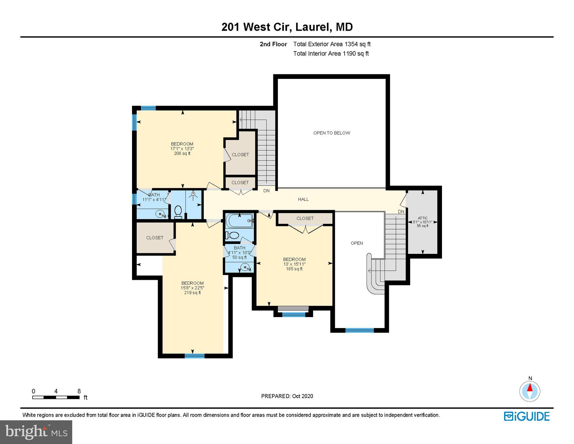 201 West Circle Laurel, MD 20707 - Photo 61 of 62 Floor Plan: Upper Level